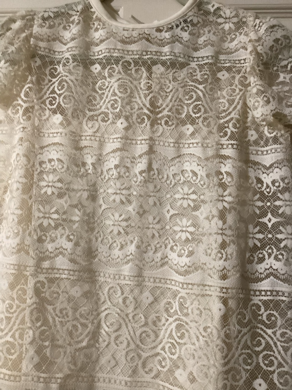 Vintage White Lace Slip Dress W/ Top by GlenRob - Picture 3 of 6